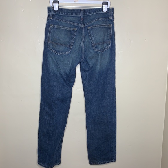 ARIZONA JEANS Relaxed Straight Whiskered 5 Pocket CHORE Work Denim Jeans 32 - Picture 12 of 12